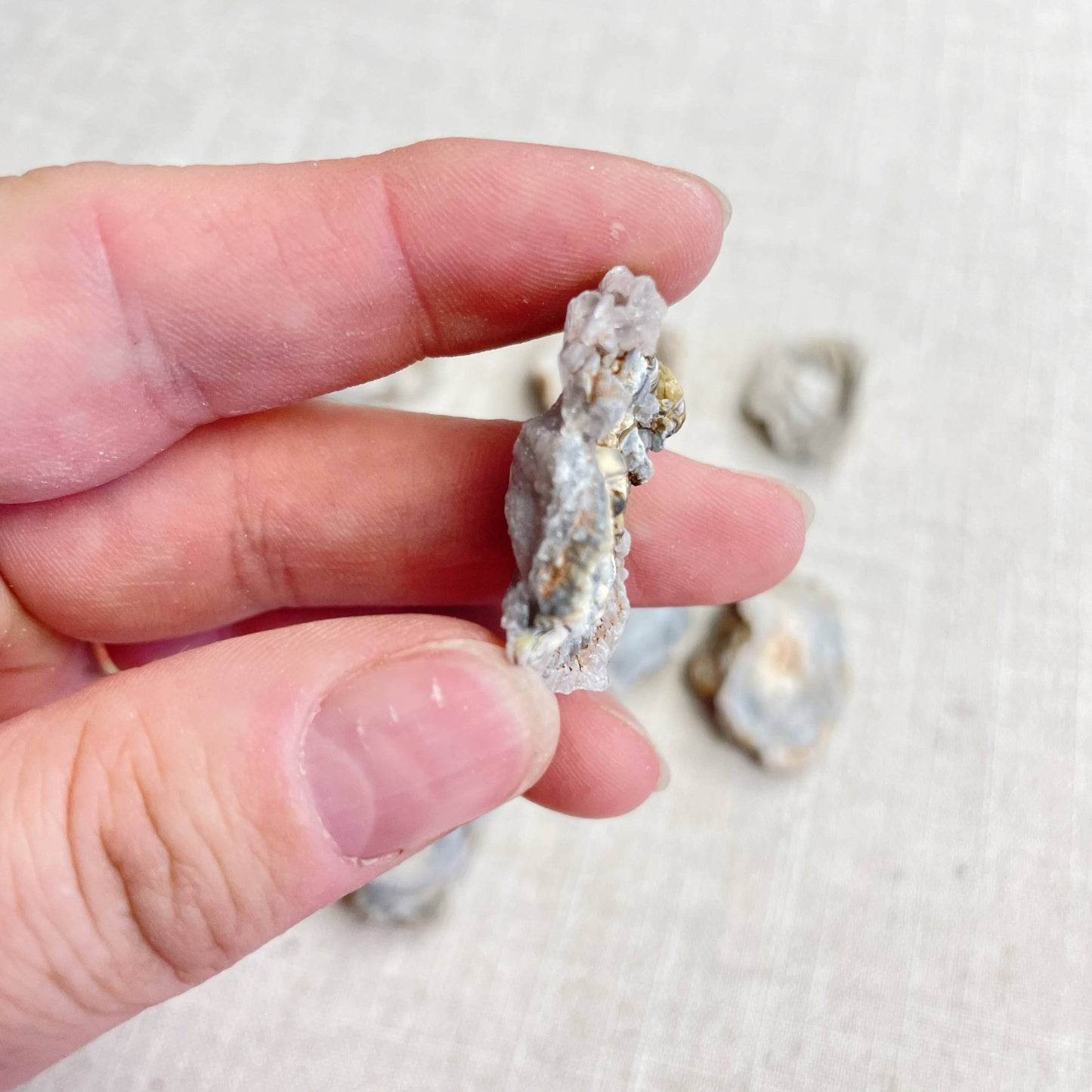 Natural Chalcedony Druzy Rosette