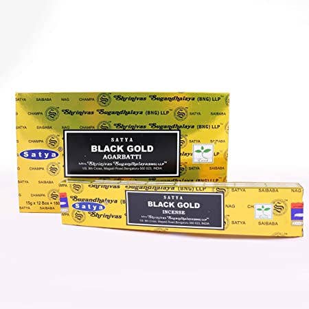Satya - Black Gold Incense Sticks Single Pack (15 g.)