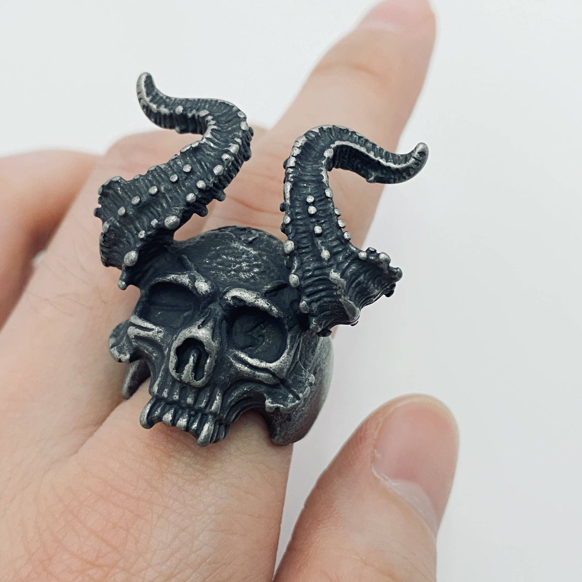Mio Queena - MJ/MR/GT - High Quality Men's Stainless Steel Skull Rings: Style6 / 12#