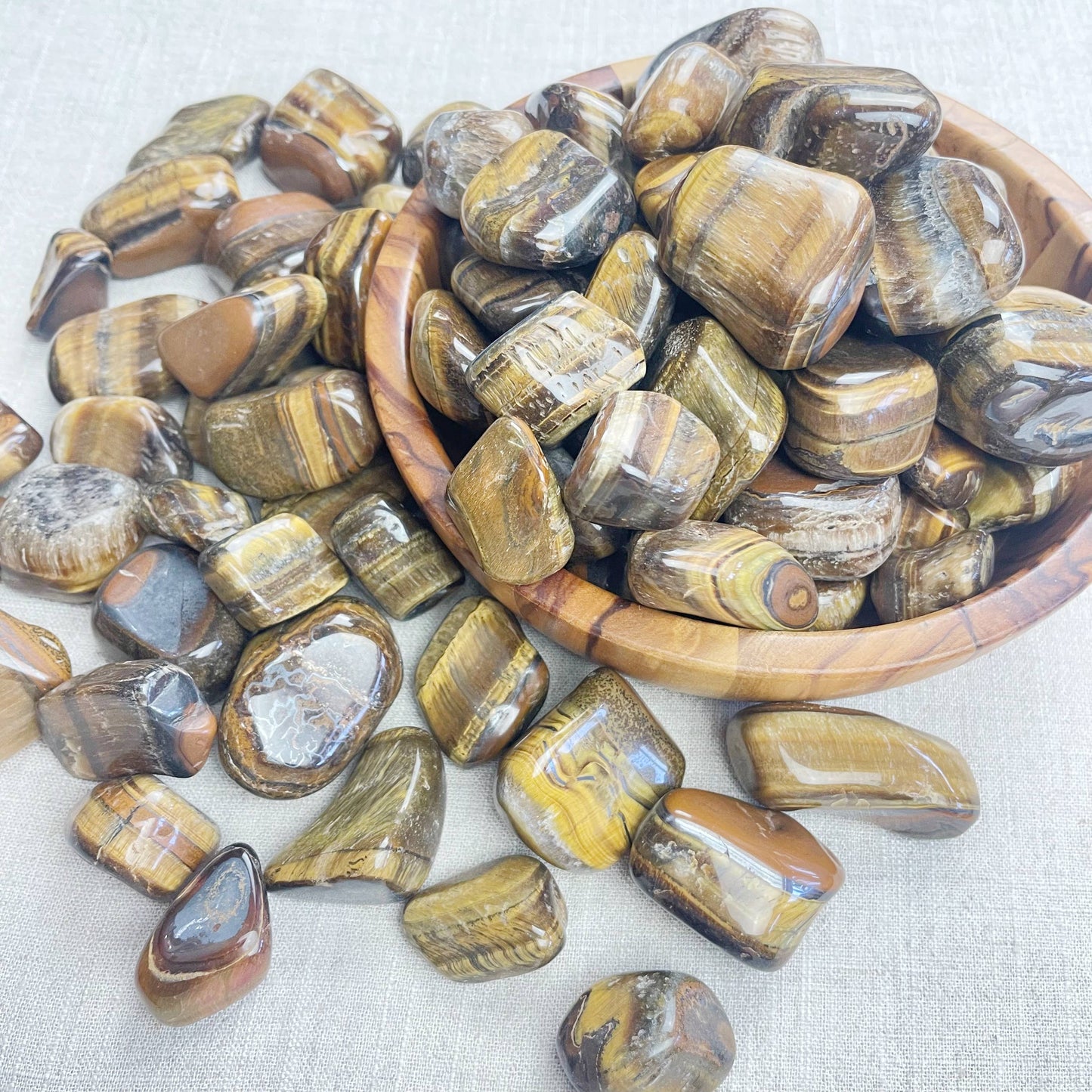 Tiger Eye Tumble Stone