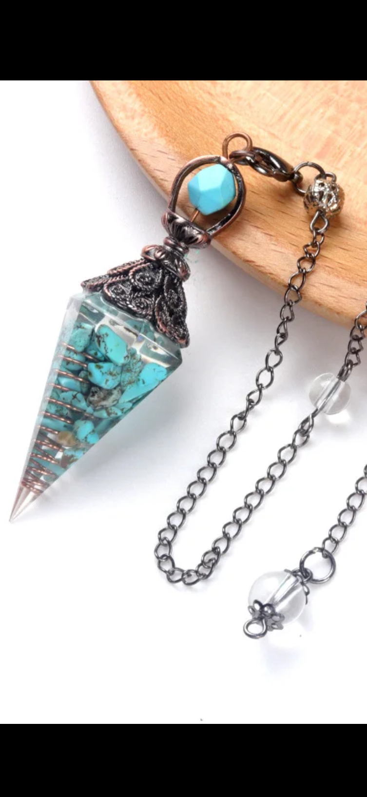 Natural Gemstone Pendulum