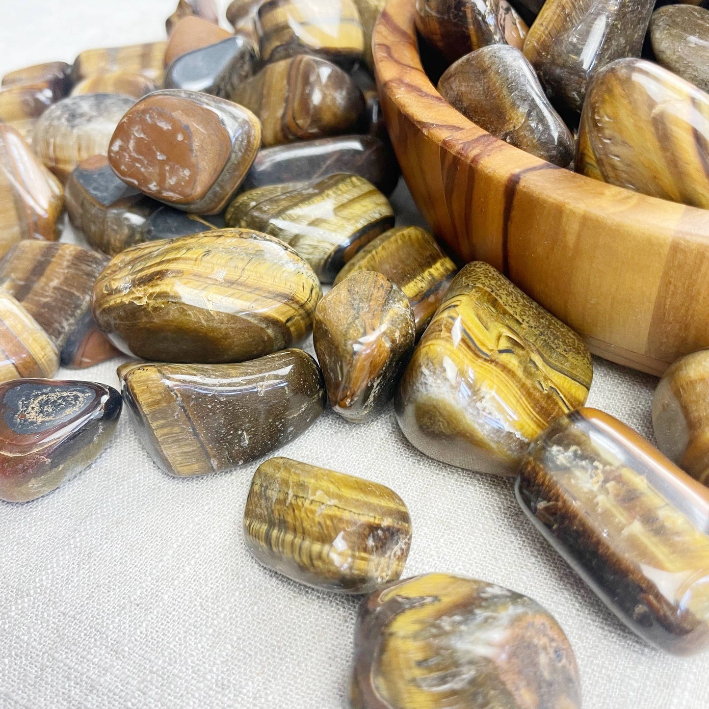 Tiger Eye Tumble Stone