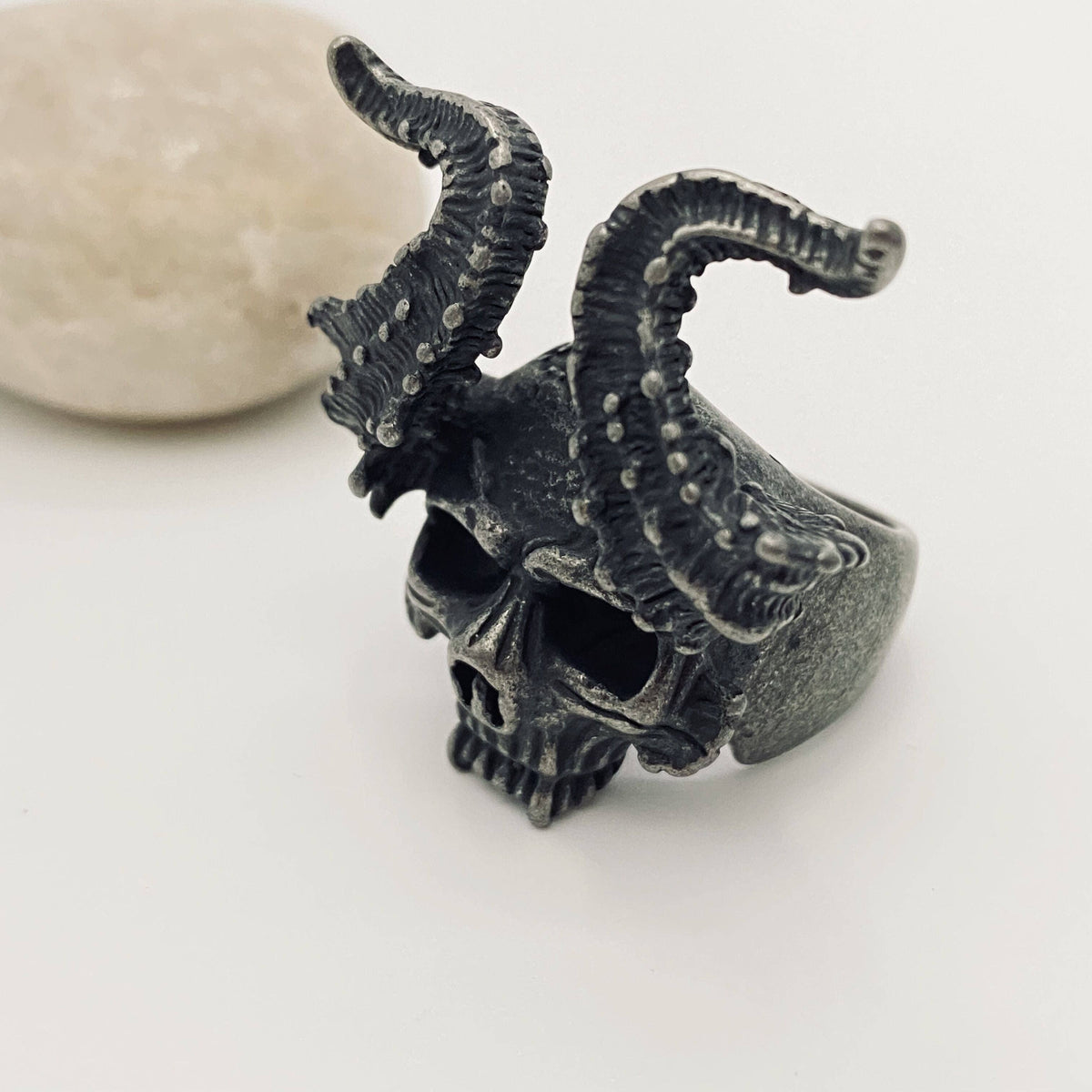 Mio Queena - MJ/MR/GT - High Quality Men's Stainless Steel Skull Rings: Style6 / 12#