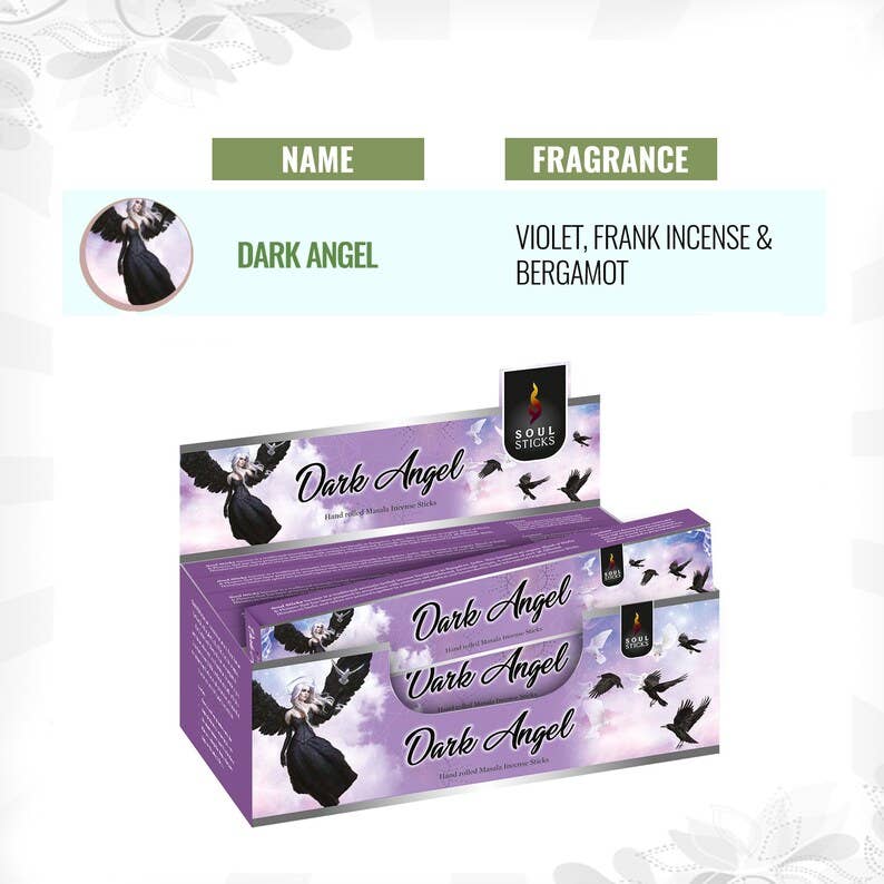 Masala Incense Sticks - Soul Sticks Dark Angel (12)