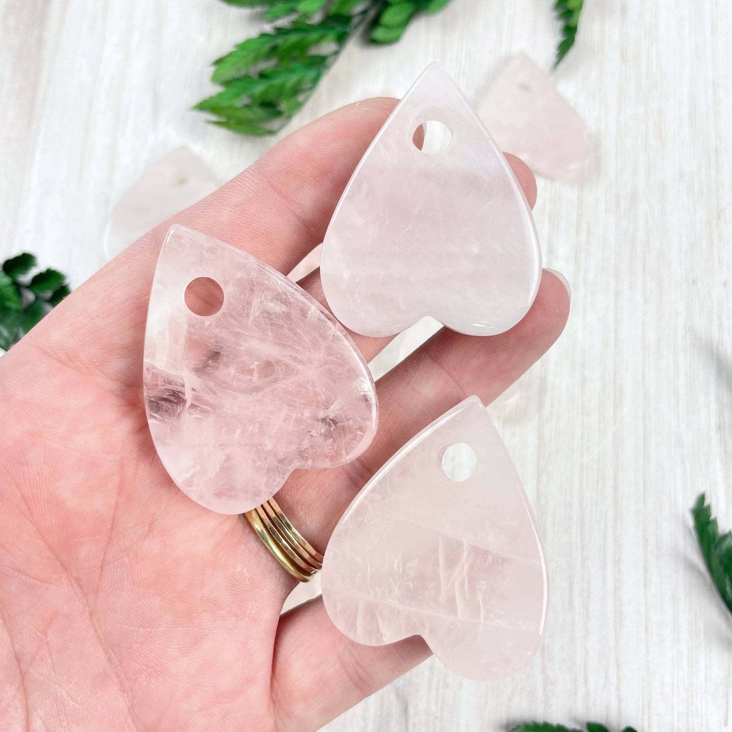 Gemstone Planchette Carving: Clear Quartz