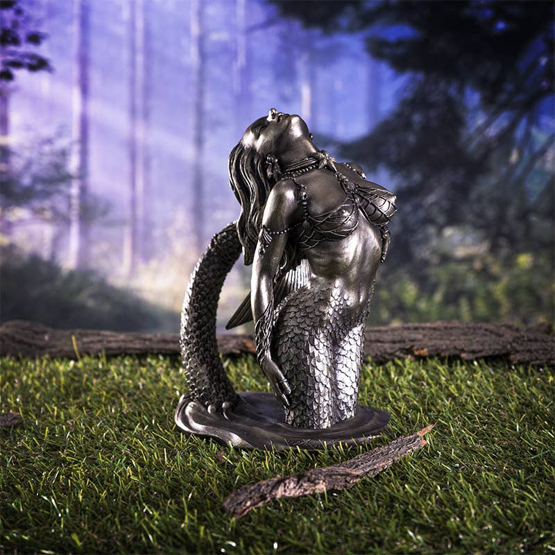 Silver Siren Statue
