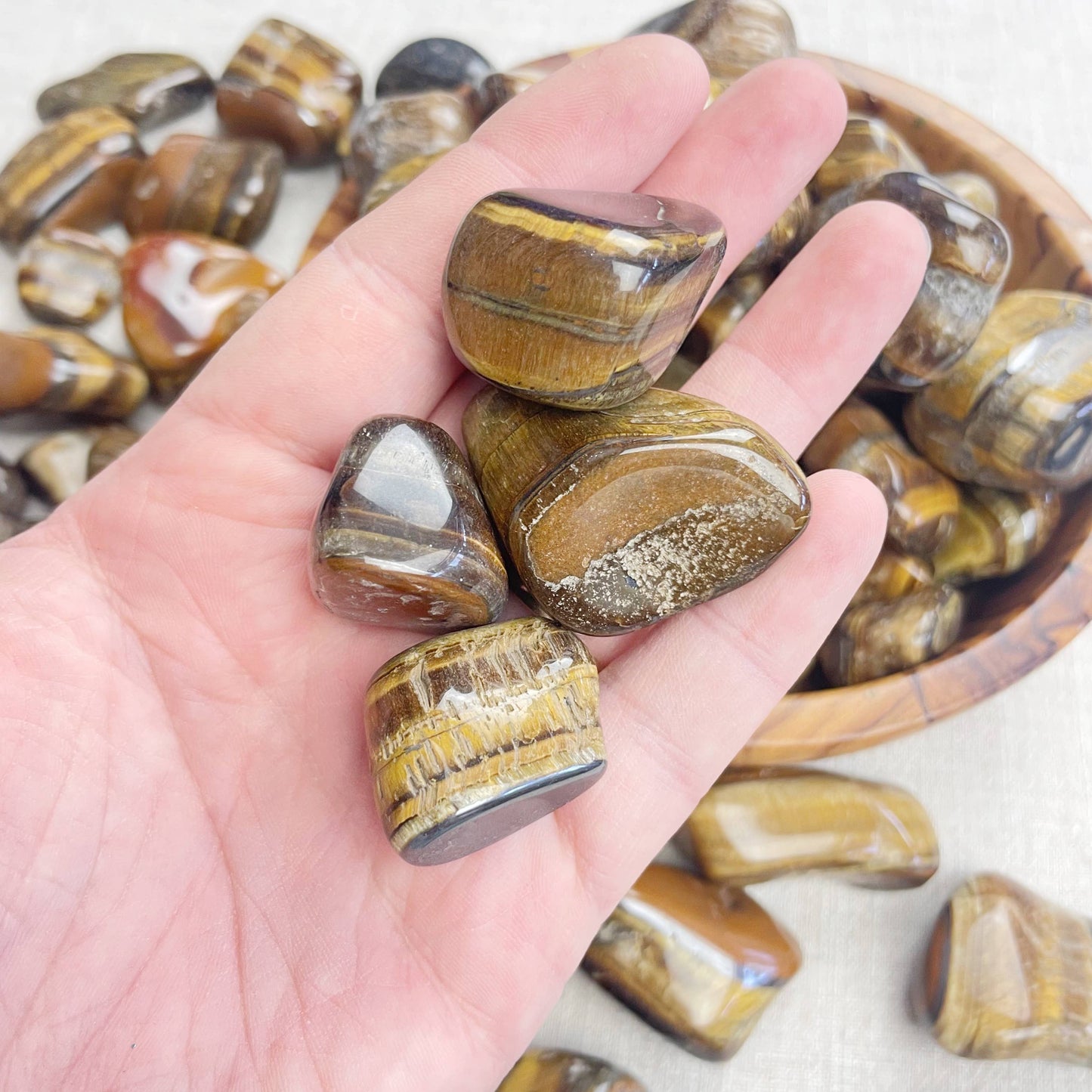 Tiger Eye Tumble Stone