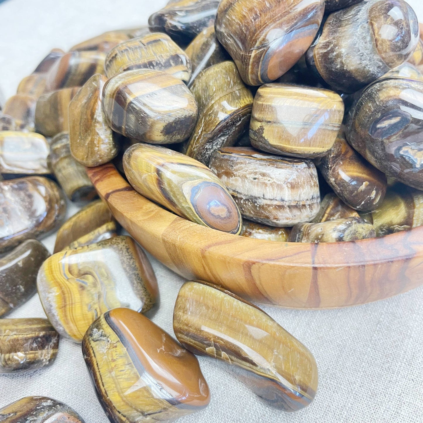 Tiger Eye Tumble Stone