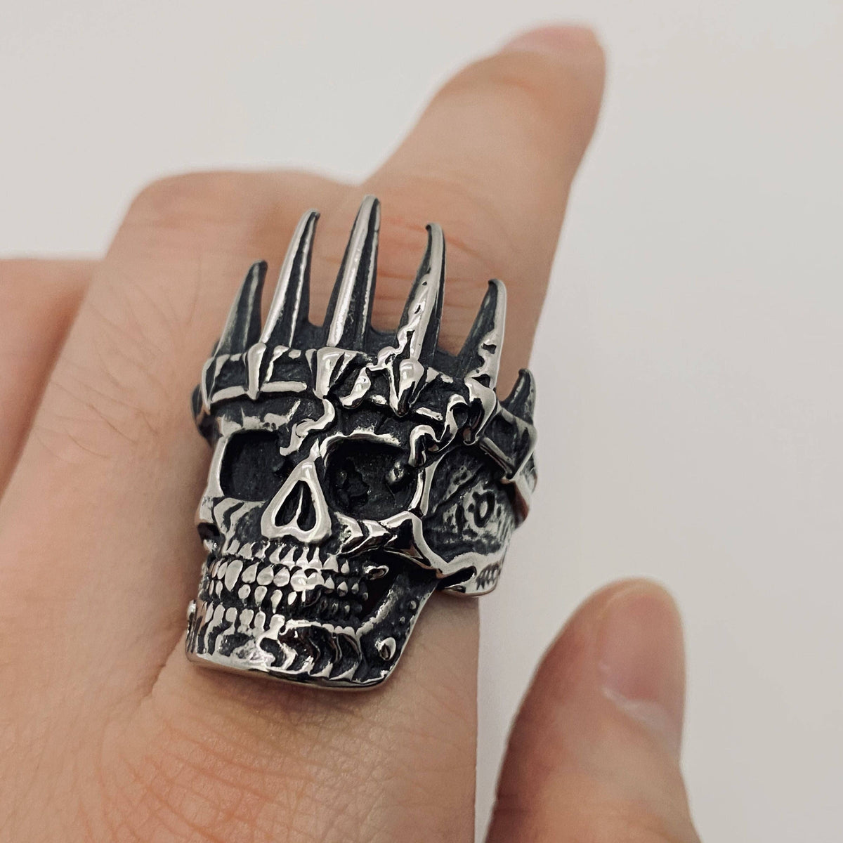 Mio Queena - MJ/MR/GT - High Quality Men's Stainless Steel Skull Rings: Style6 / 12#