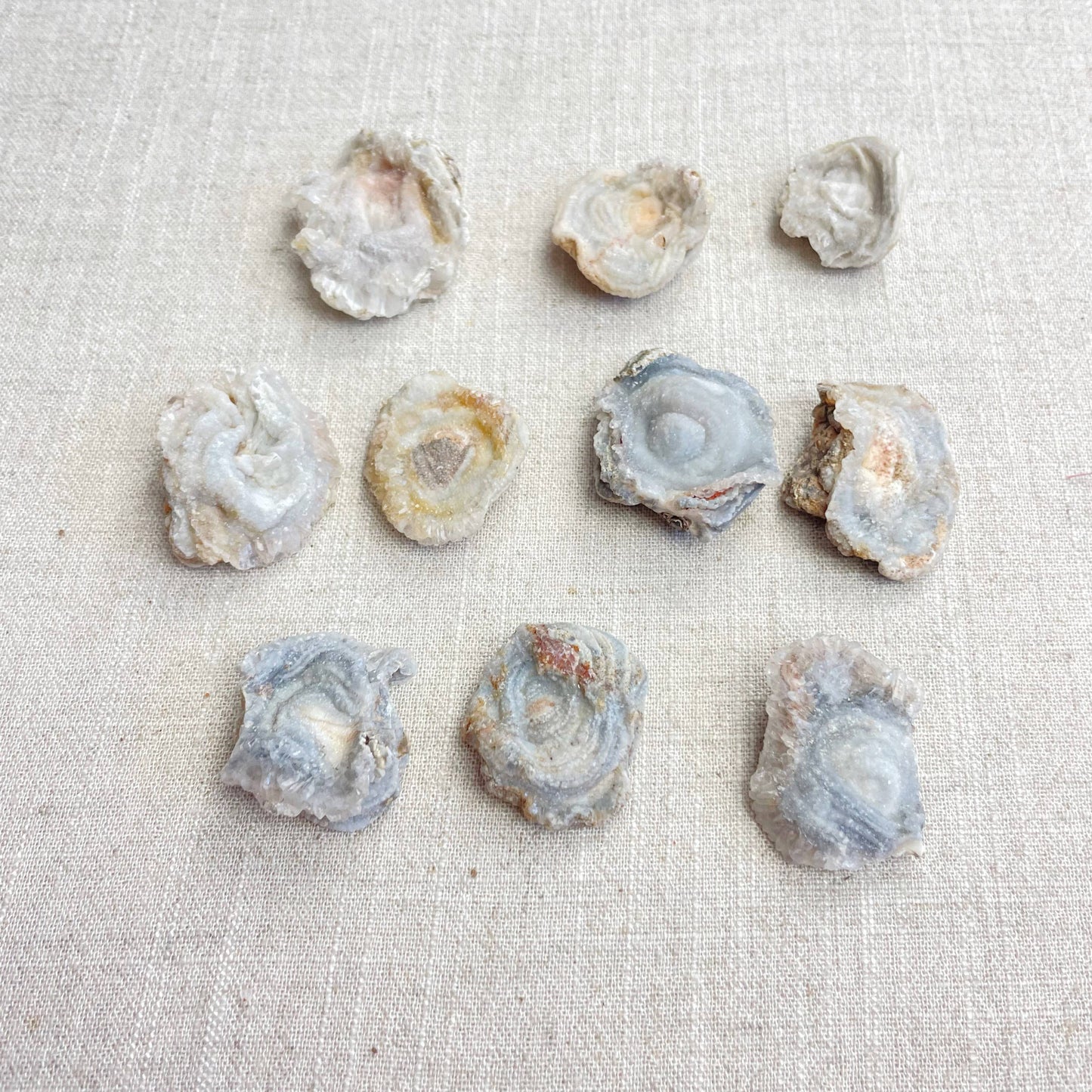 Natural Chalcedony Druzy Rosette