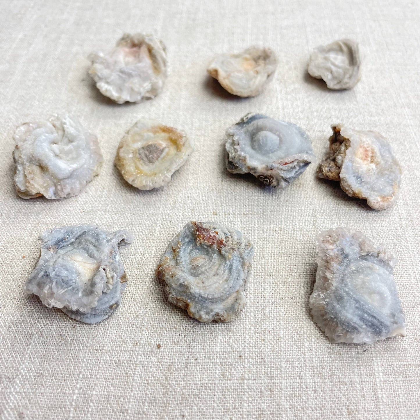 Natural Chalcedony Druzy Rosette