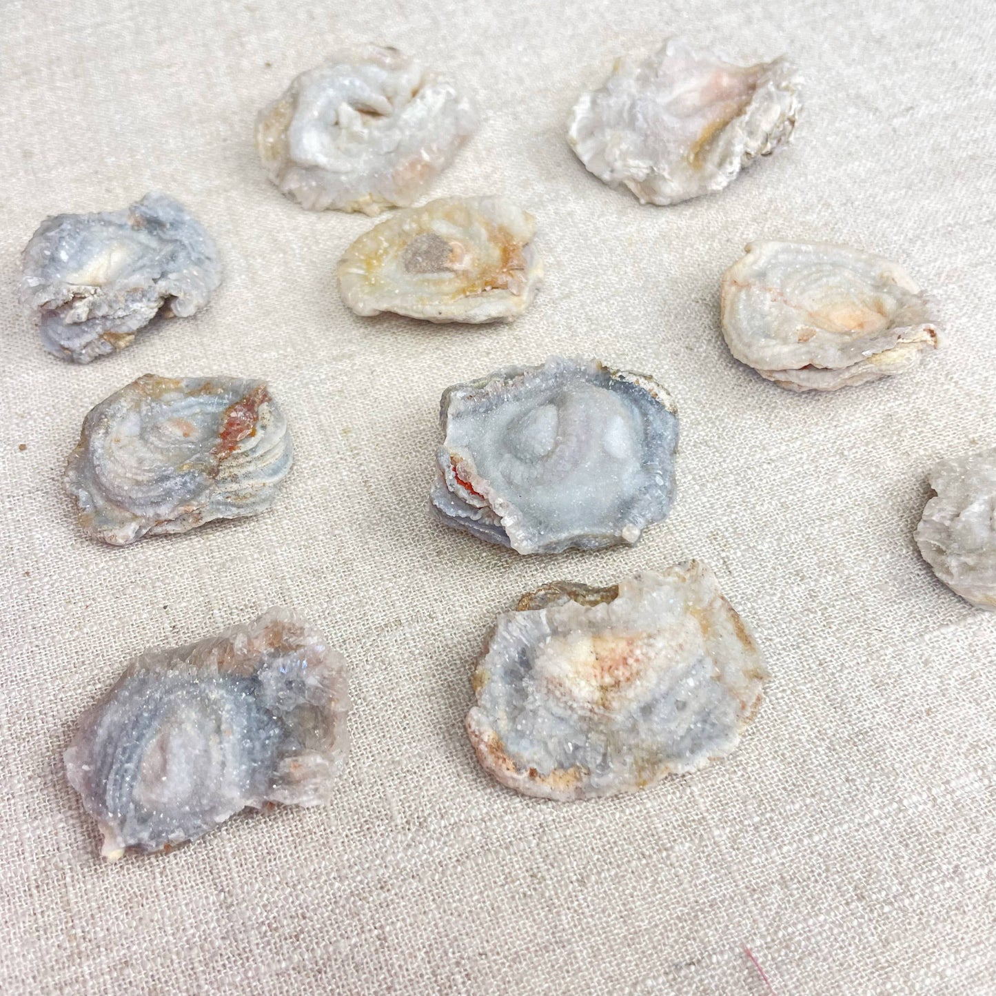 Natural Chalcedony Druzy Rosette