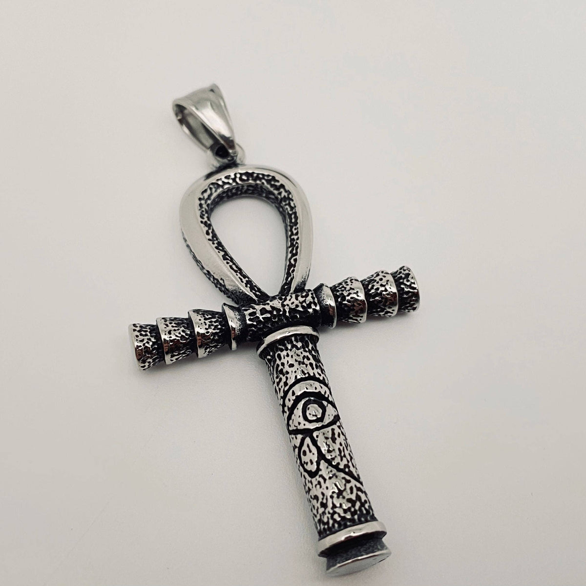 Mio Queena - Stainless Steel The Ankh Scepter Charm Pendant - MJ/MNP: Single pendant