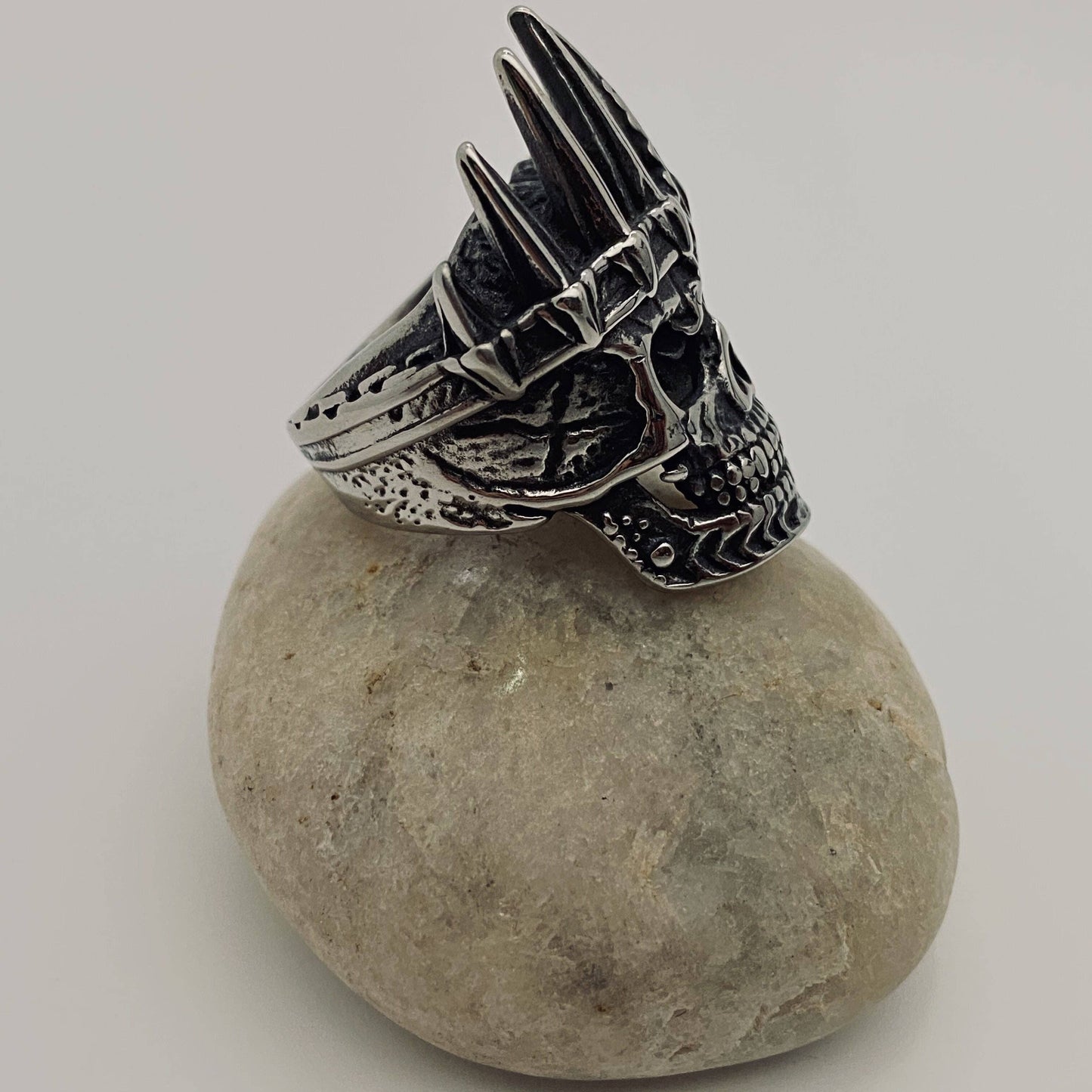 Mio Queena - MJ/MR/GT - High Quality Men's Stainless Steel Skull Rings: Style6 / 12#