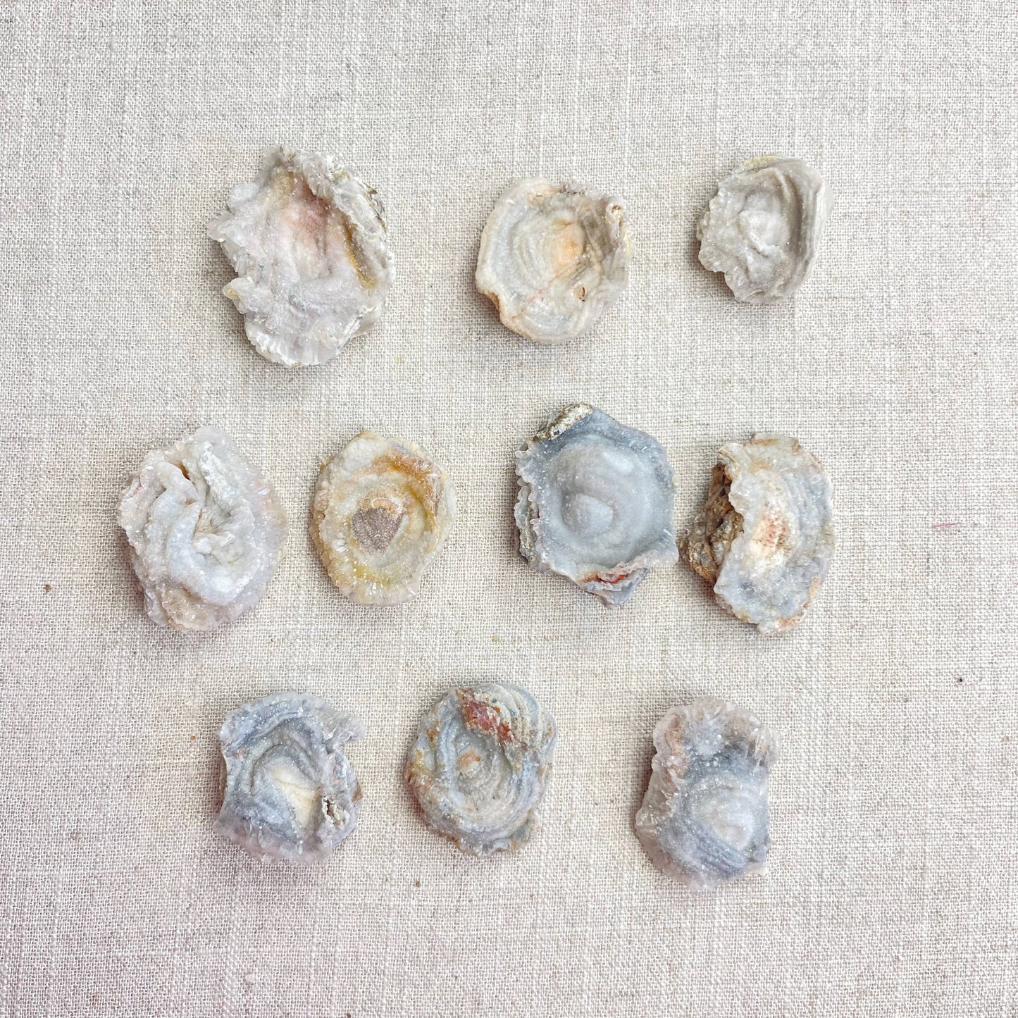 Natural Chalcedony Druzy Rosette