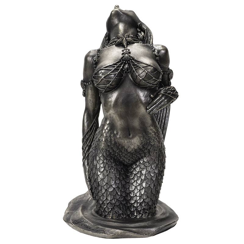 Silver Siren Statue