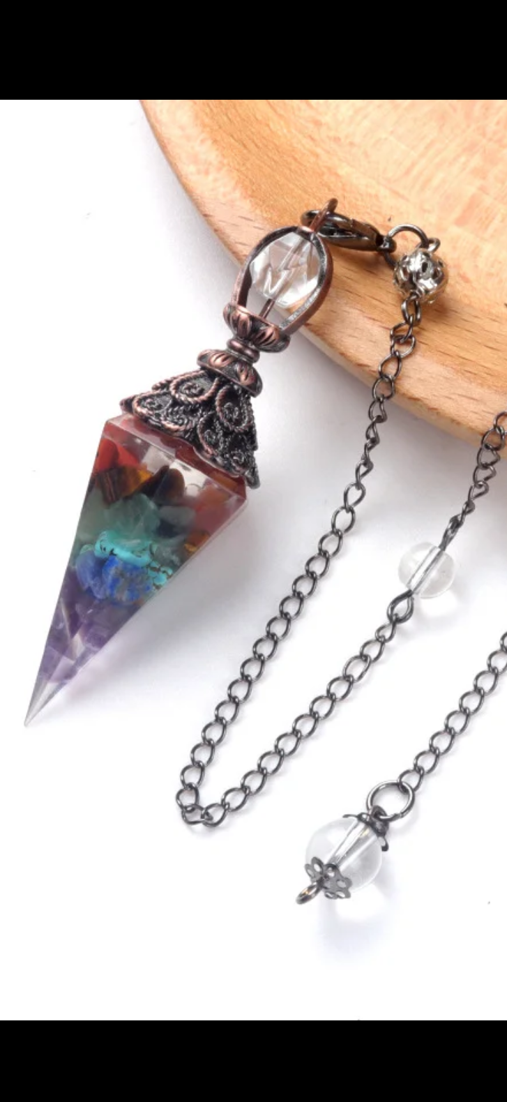 Natural Gemstone Pendulum