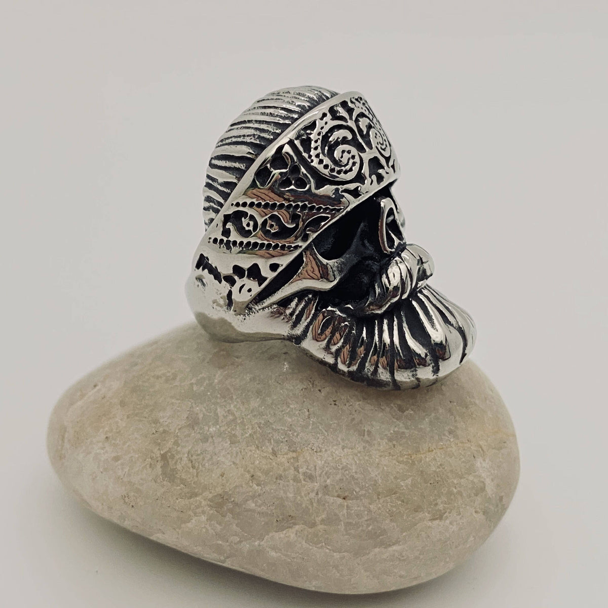Mio Queena - MJ/MR/GT - High Quality Men's Stainless Steel Skull Rings: Style6 / 12#