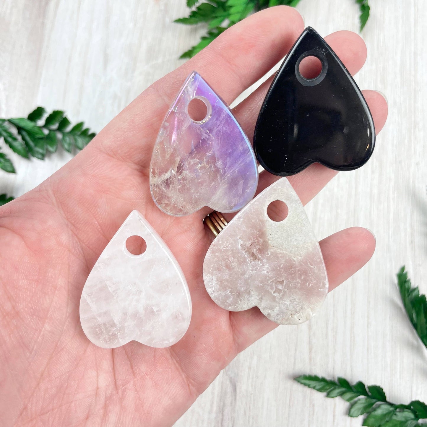 Gemstone Planchette Carving: Clear Quartz