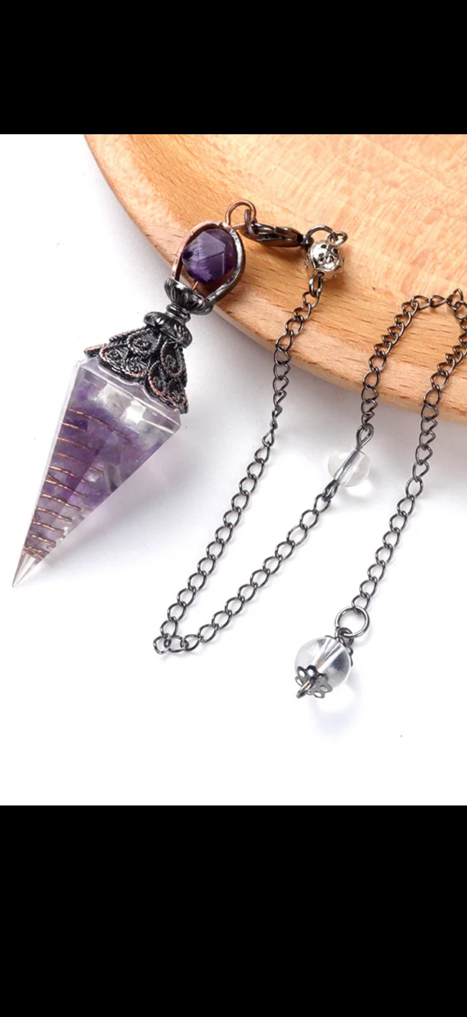 Natural Gemstone Pendulum