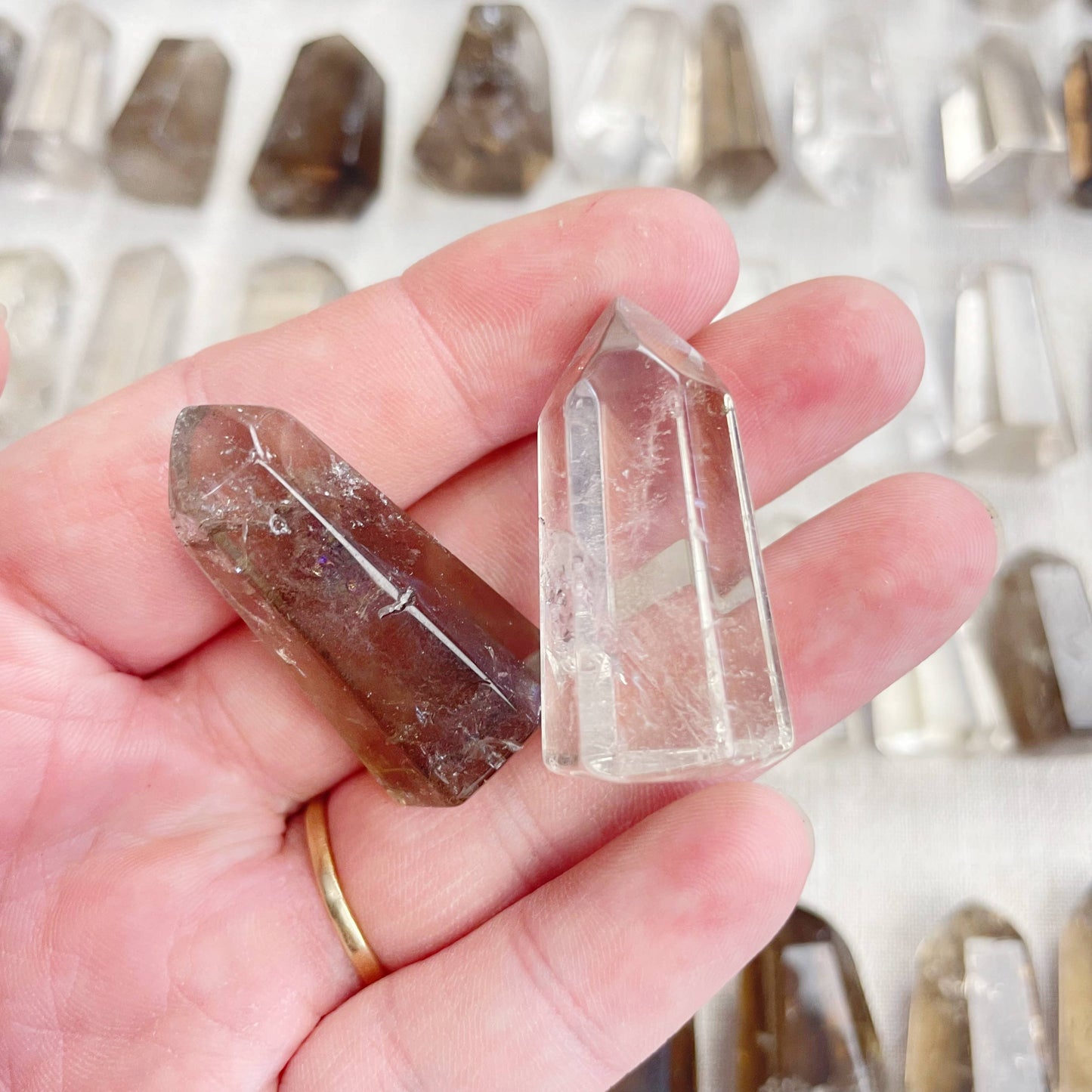 Mini Smoky Crystal Quartz Towers