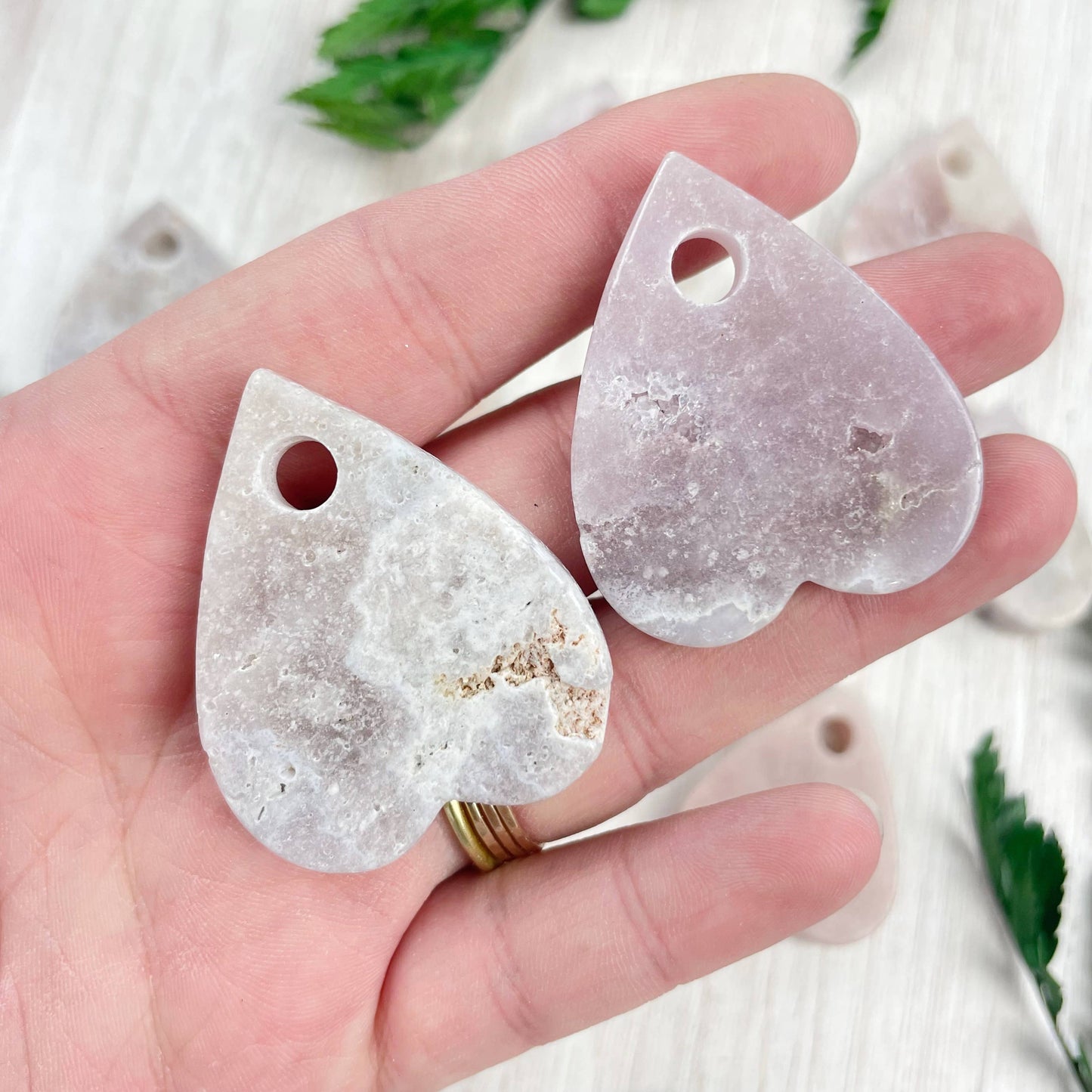 Gemstone Planchette Carving: Clear Quartz