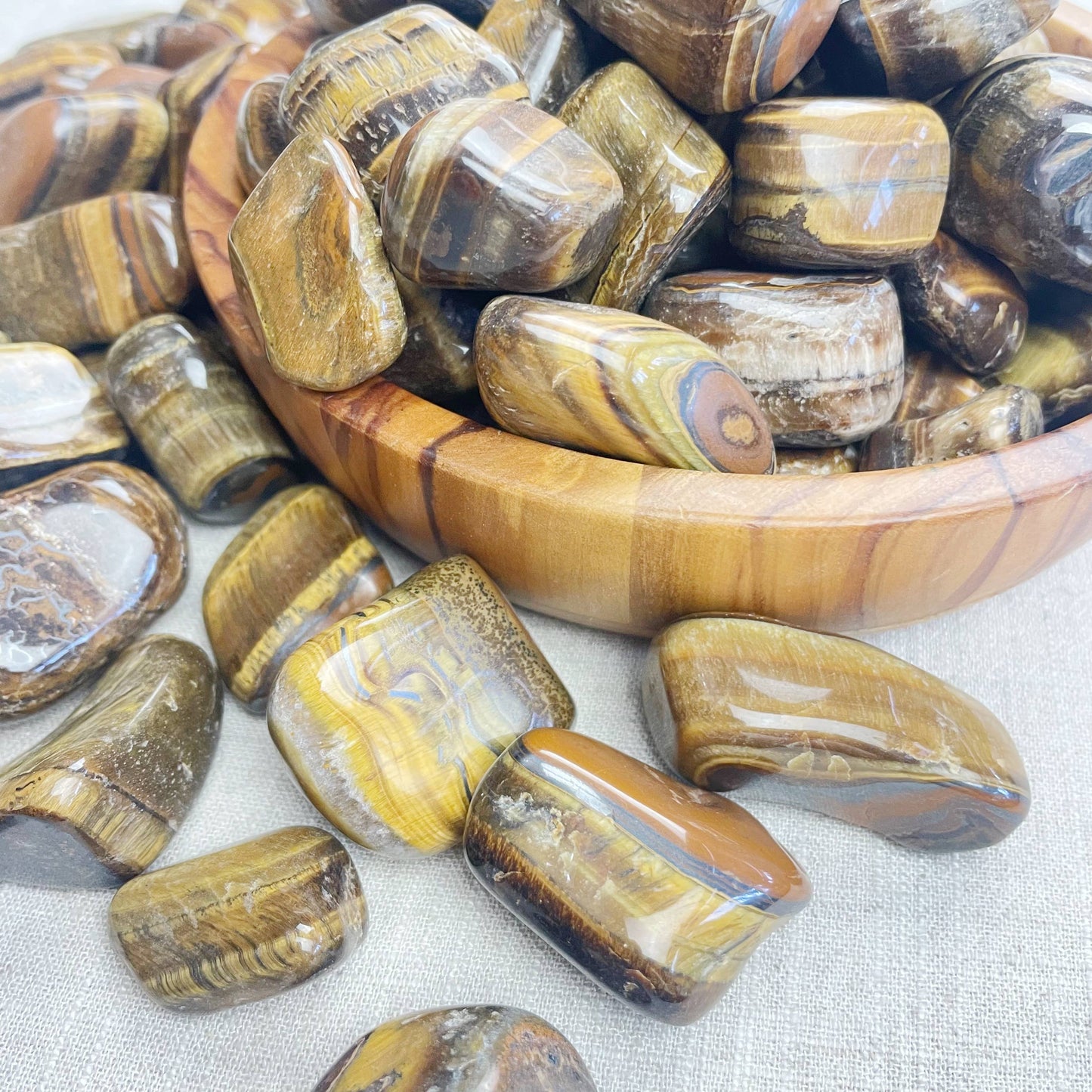 Tiger Eye Tumble Stone