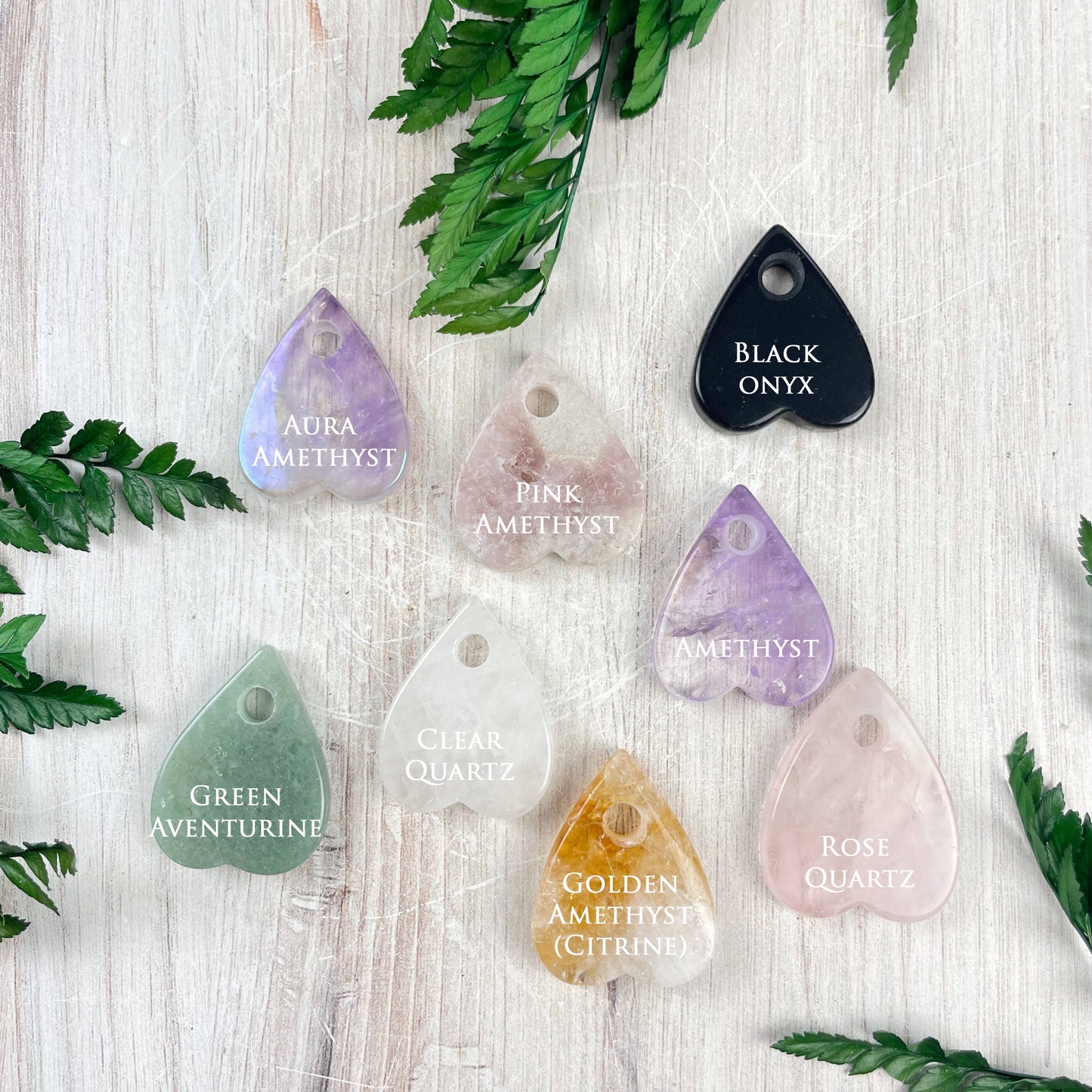 Gemstone Planchette Carving: Clear Quartz