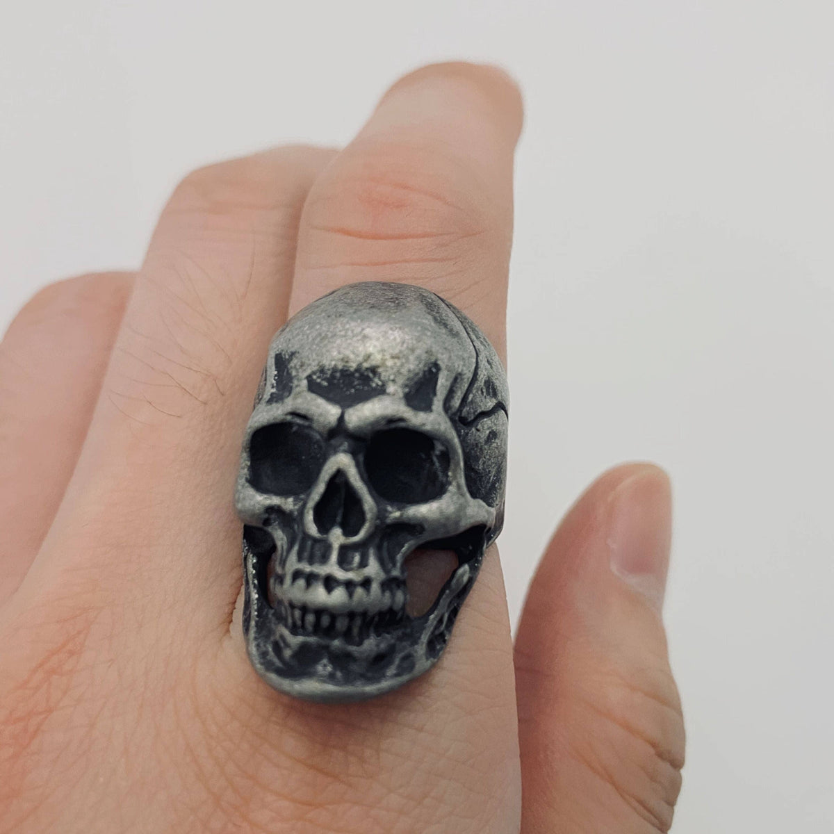 Mio Queena - MJ/MR/GT - High Quality Men's Stainless Steel Skull Rings: Style6 / 12#